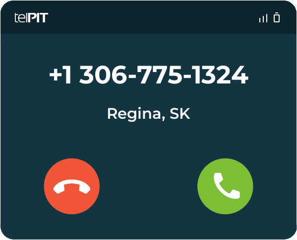 Who is 3067751324 / (306) 775-1324 from Regina, SK - telPIT