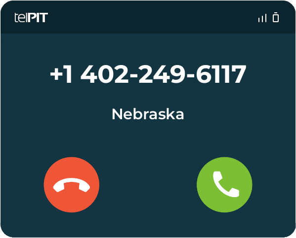 Who is 4022496117 / (402) 249-6117 from Nebraska - telPIT
